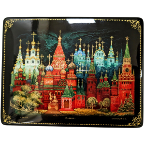 Casket "Moscow" with 4 caskets, Palekh